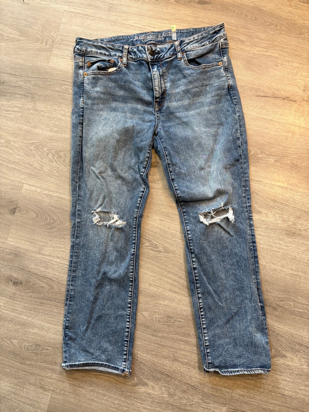 Classic Distressed Blue Jeans